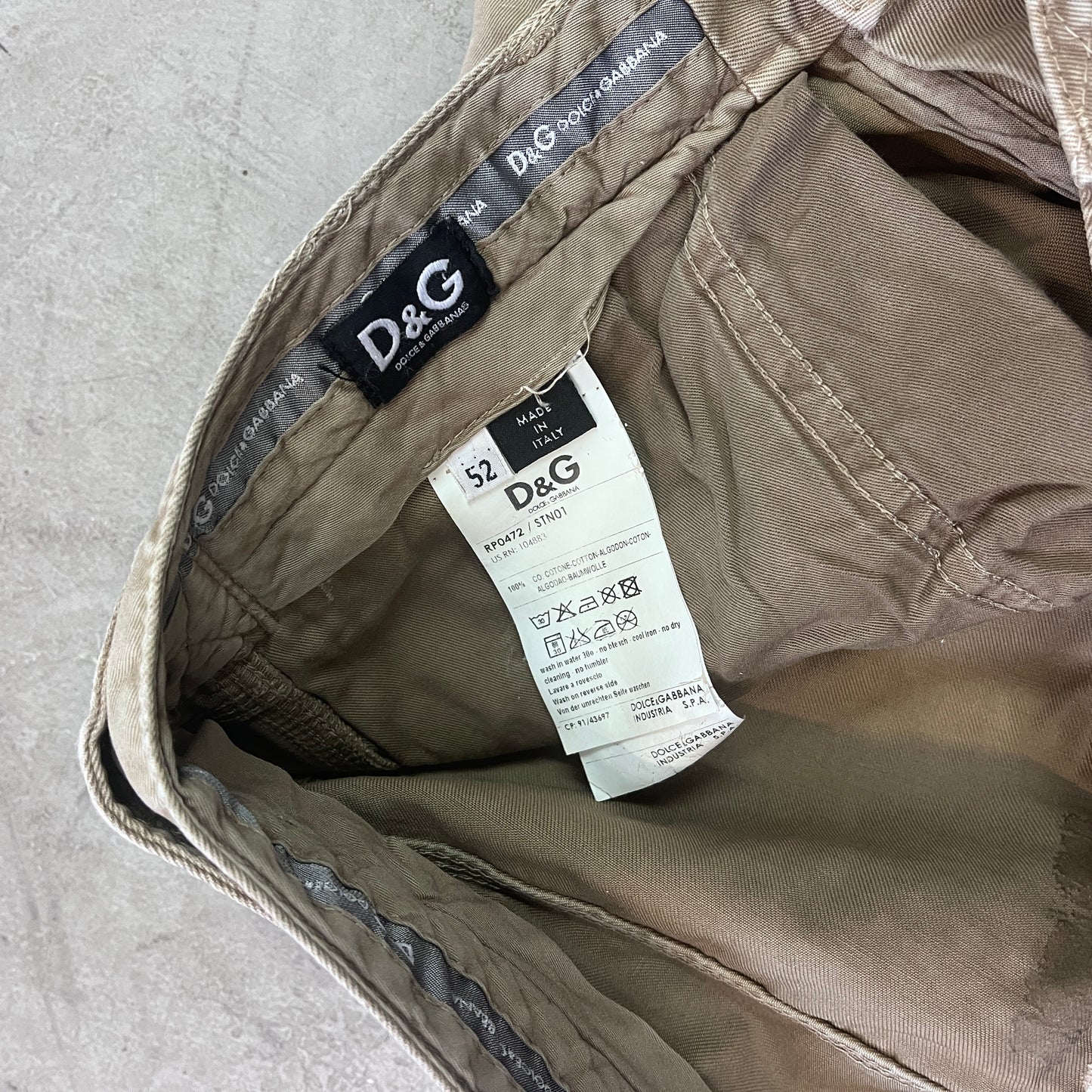 DOLCE & GABBANA WINNER STRAIGHT LEG CARGOS [IT 54]