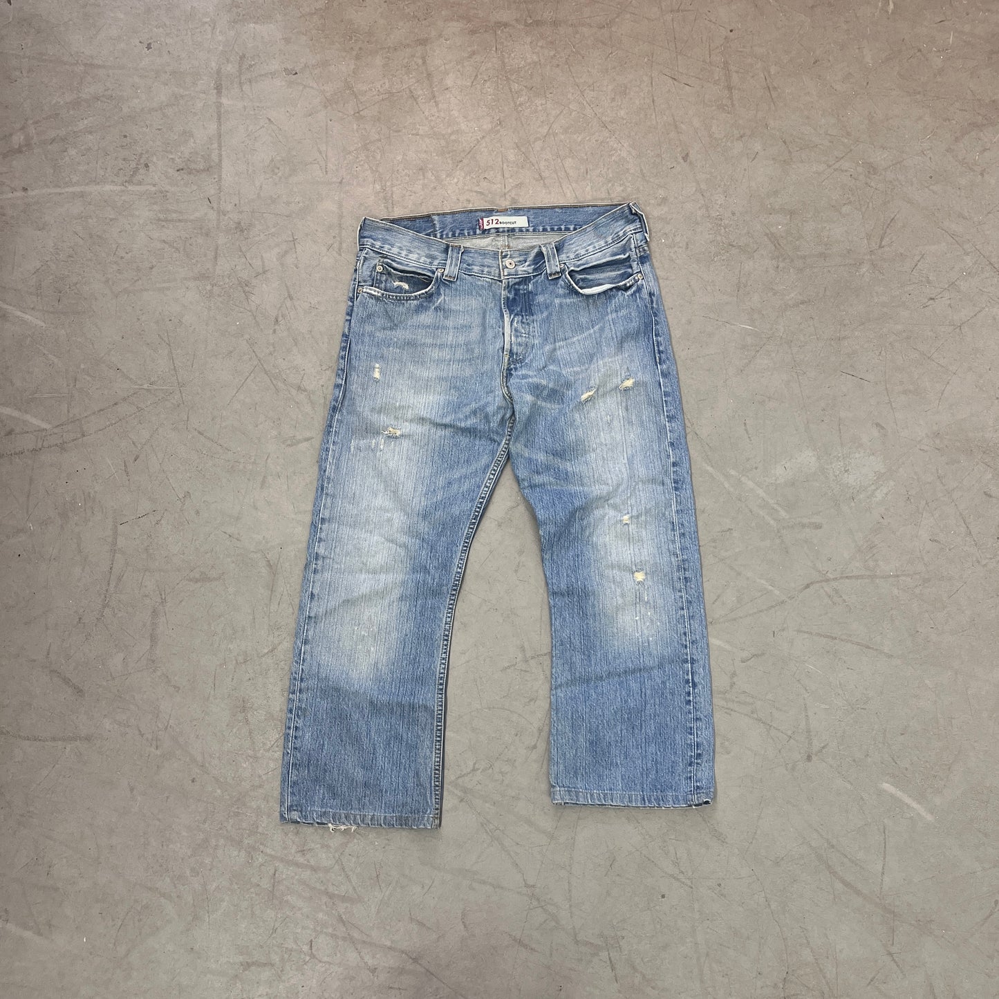 LEVIS 512 BOOTCUT DENIM Y2K [ALTERED, W36, L25]