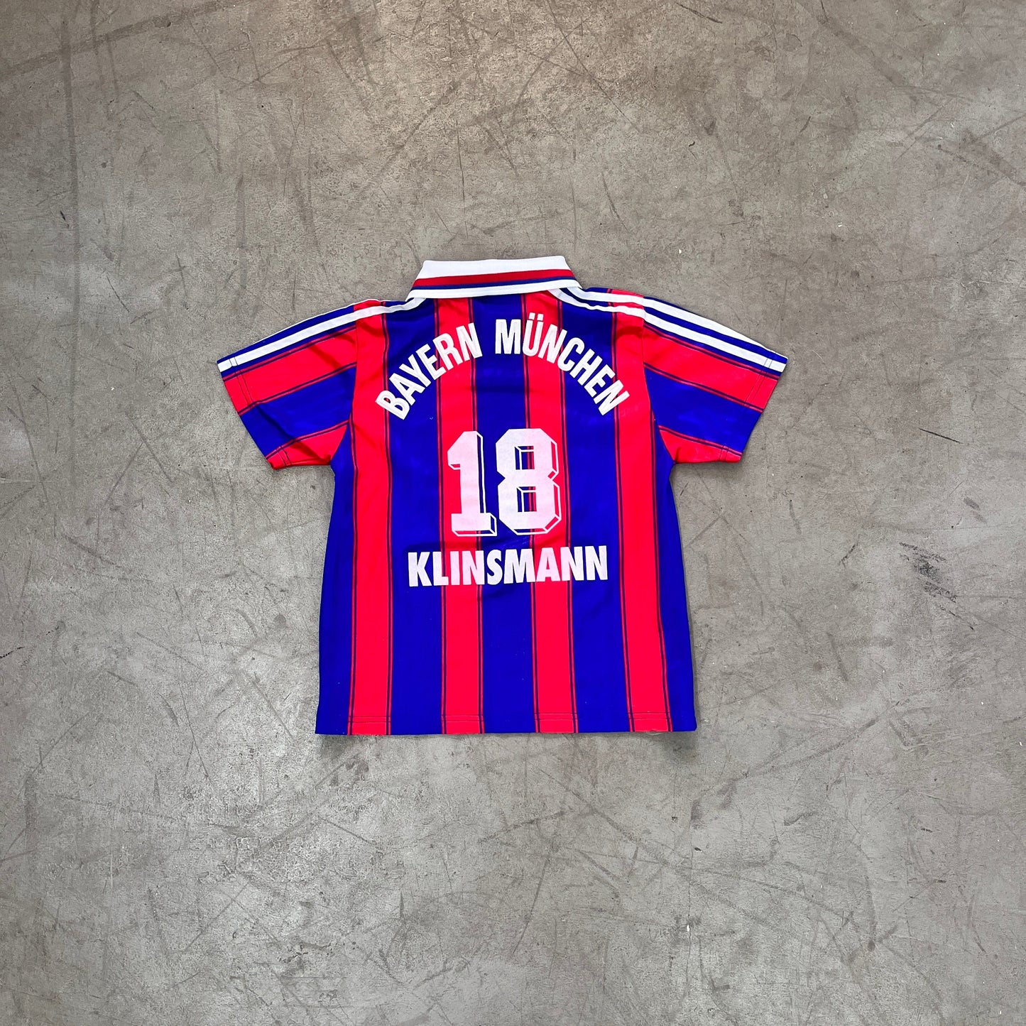 ADIDAS FC BAYERN MÜNCHEN KLINSMANN #18 1995/97 SHIRT KIDS [AGE 9/10]