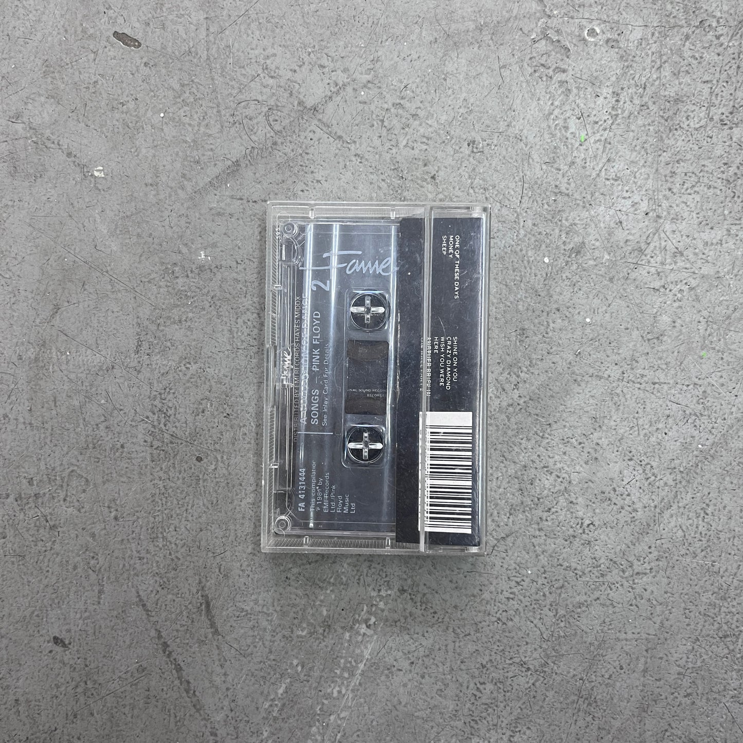 1981 PINK FLOYD "A COLLECTION OF DANCE SONGS" TAPE