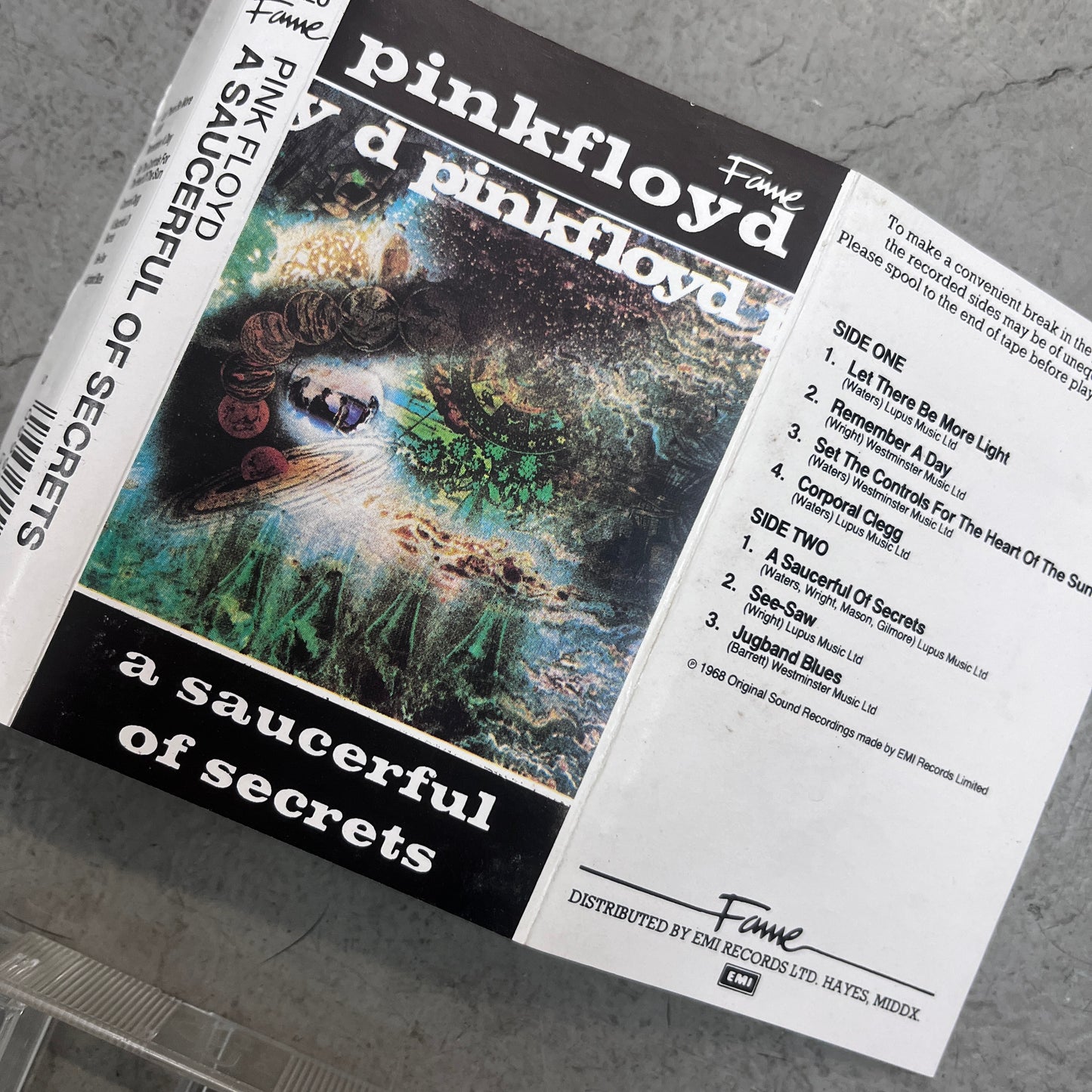 PINK FLOYD A SAUCERFUL OF SECRETS TAPE