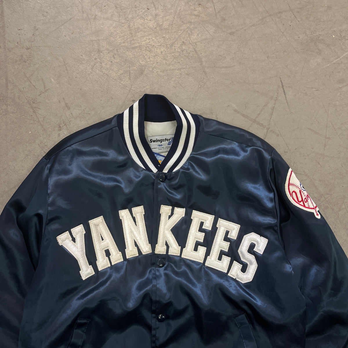YANKEES SATIN BOMBER 90s [M]