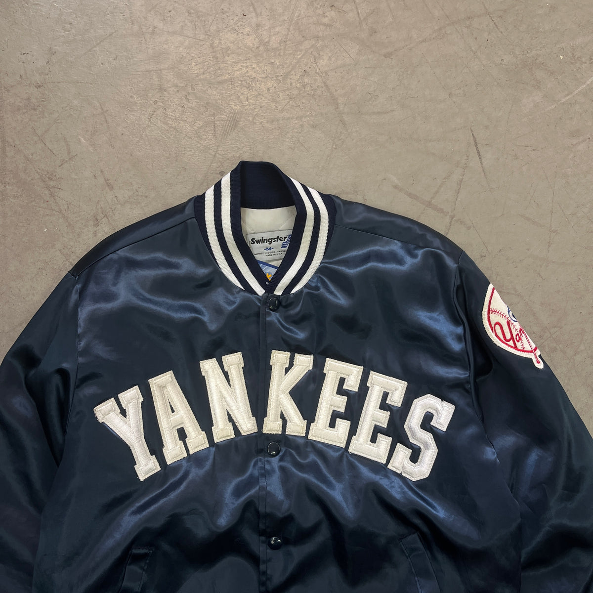 YANKEES SATIN BOMBER 90s [M]