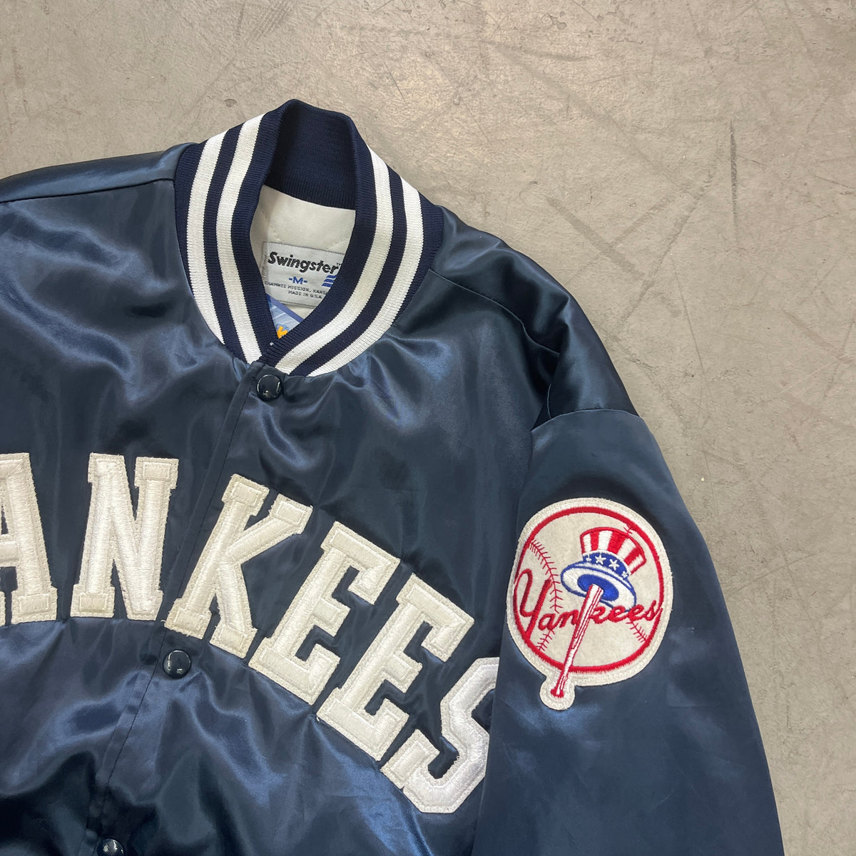 YANKEES SATIN BOMBER 90s [M]