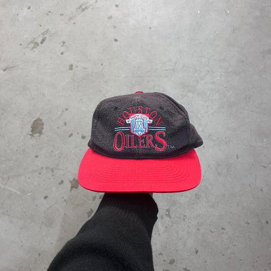 HOUSTON OILERS FLEECE / COTTON CAP 90s