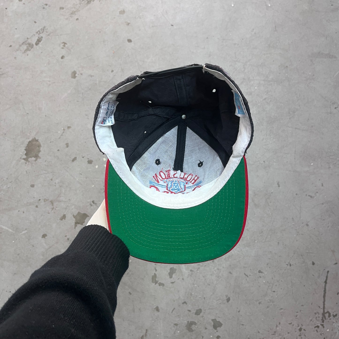 HOUSTON OILERS FLEECE / COTTON CAP 90s