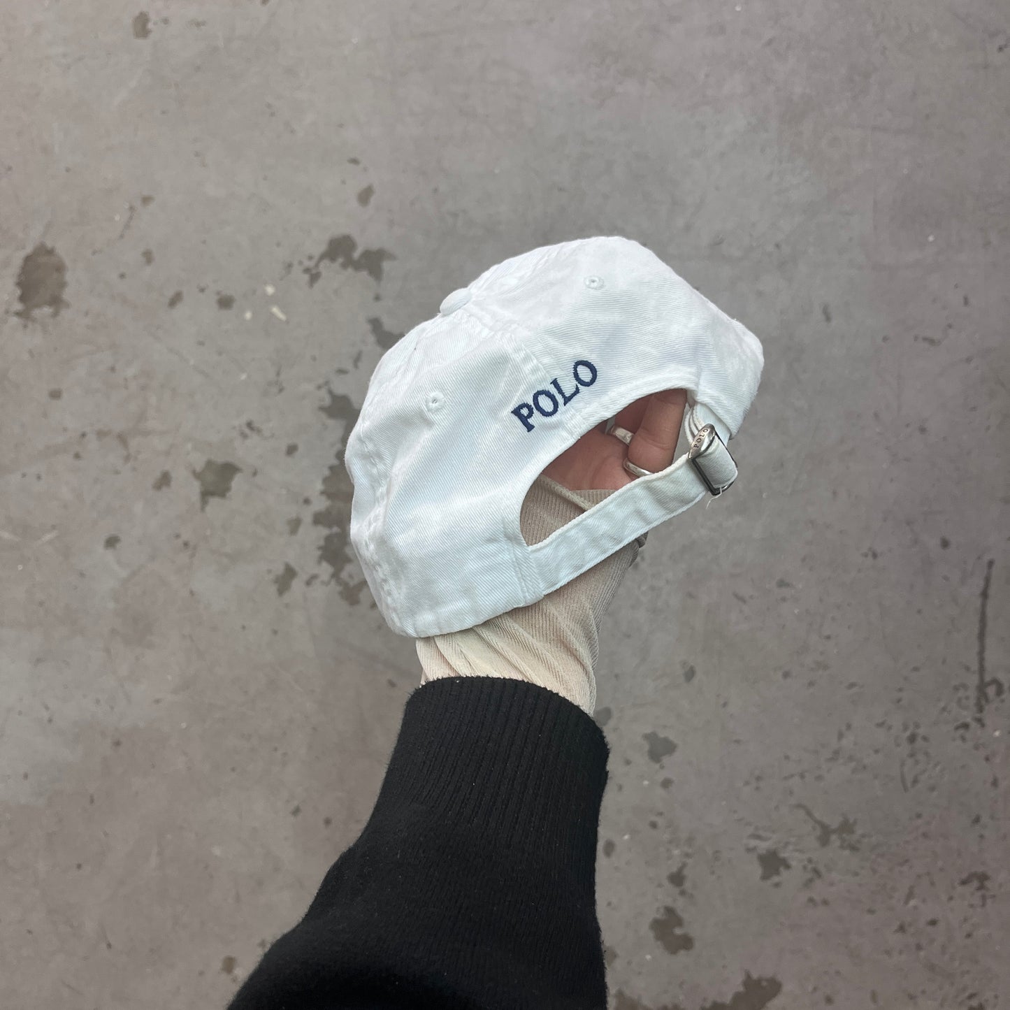 POLO RALPH LAUREN WHT COTTON CHINO CAP