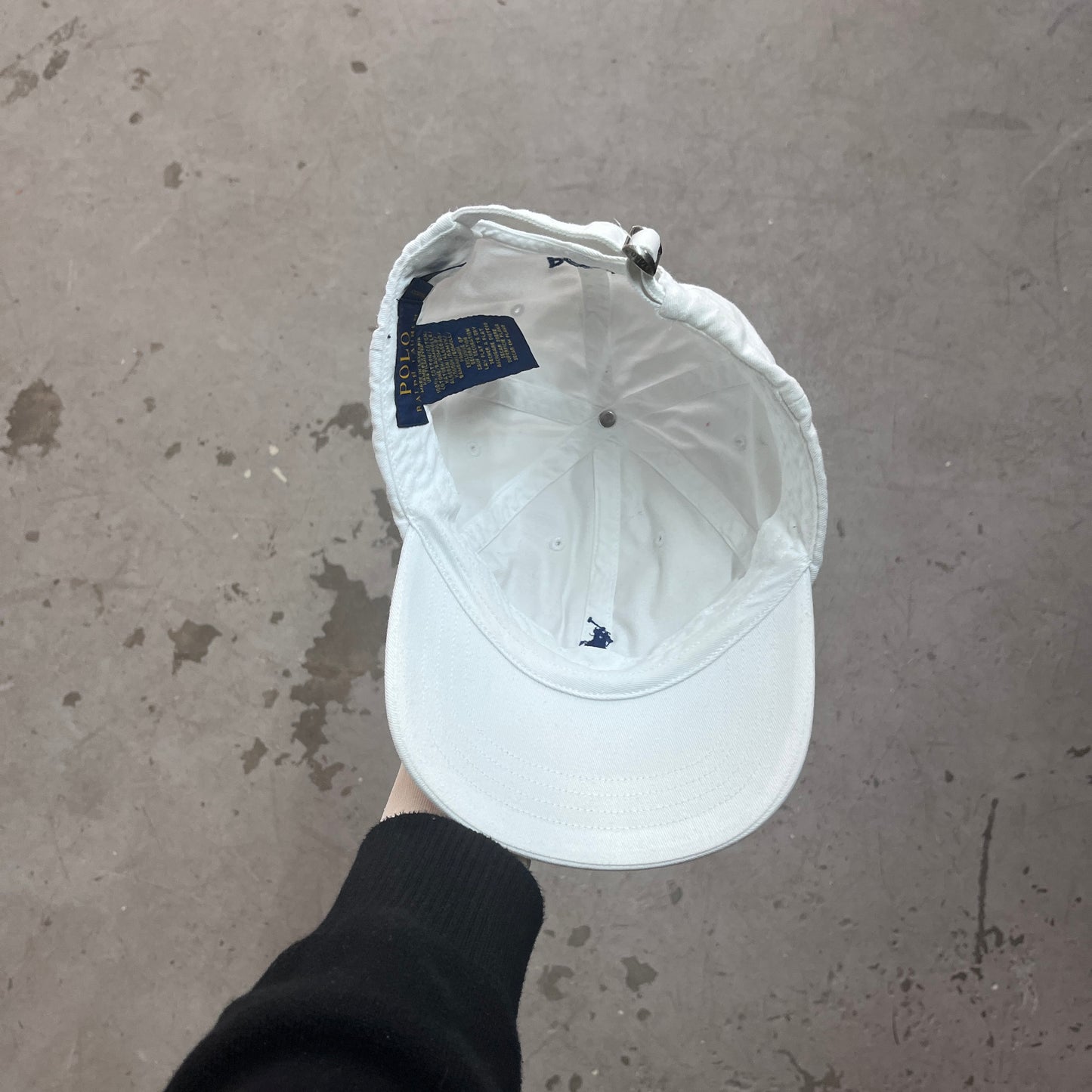 POLO RALPH LAUREN WHT COTTON CHINO CAP