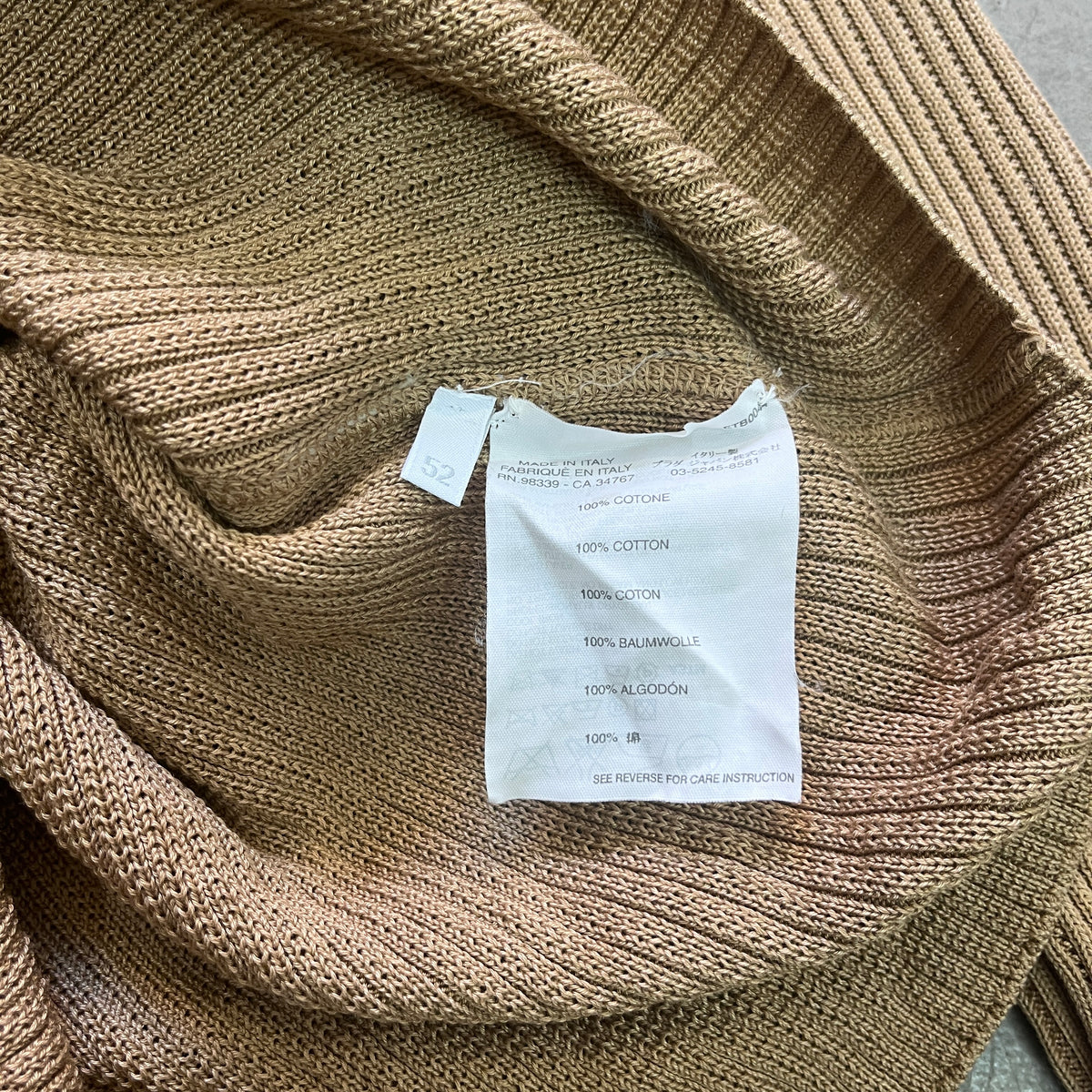 PRADA COTTON KNIT EARLY 00s [52/S/M]