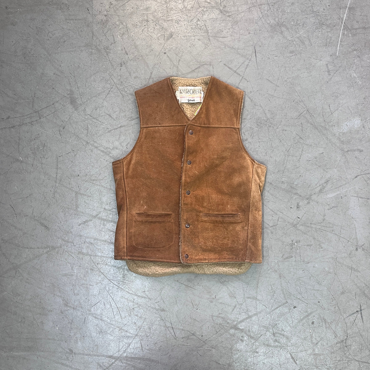 SCHOTT NYC RANCHER SHERPA VEST 70s [M]