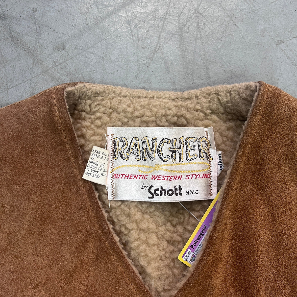SCHOTT NYC RANCHER SHERPA VEST 70s [M]