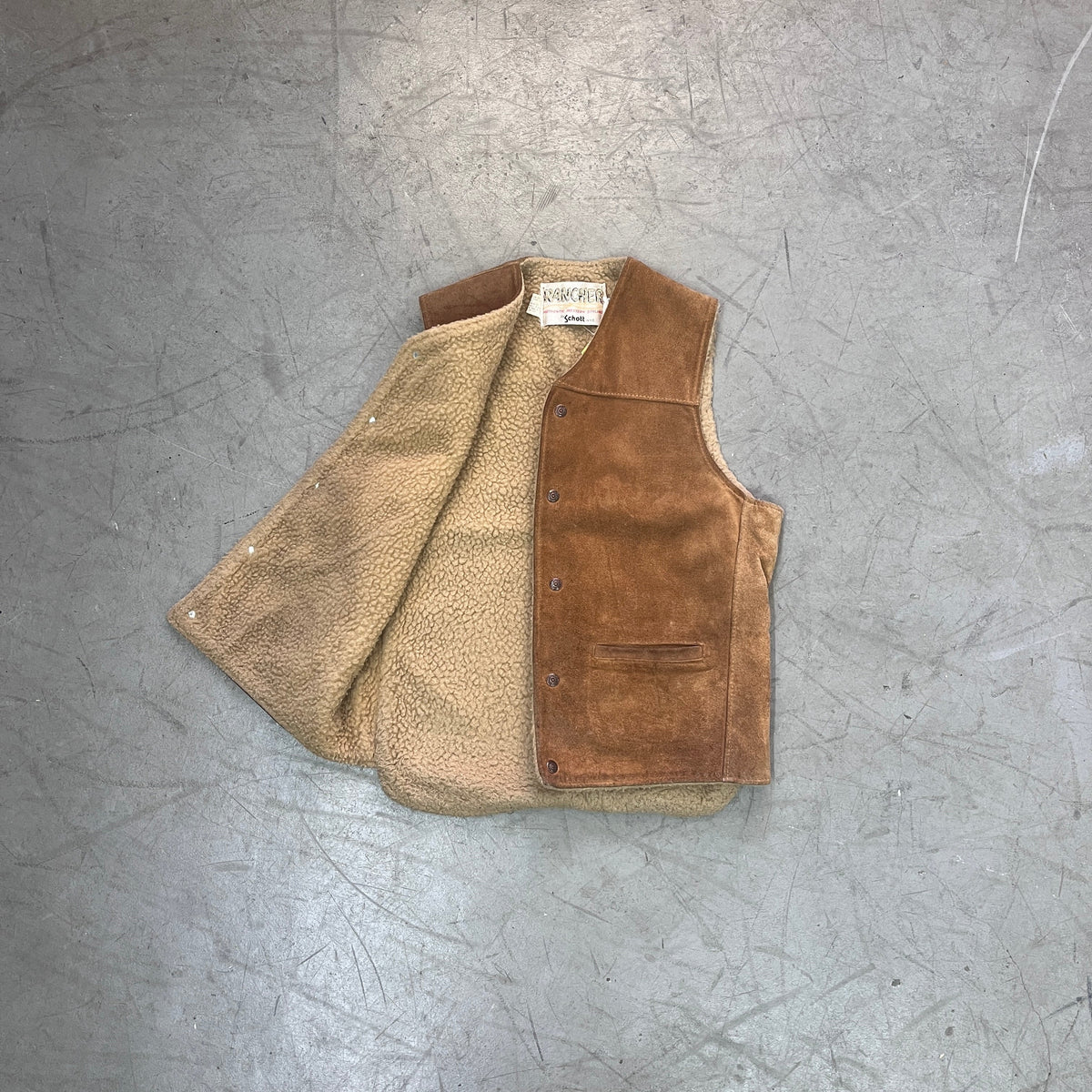 SCHOTT NYC RANCHER SHERPA VEST 70s [M]
