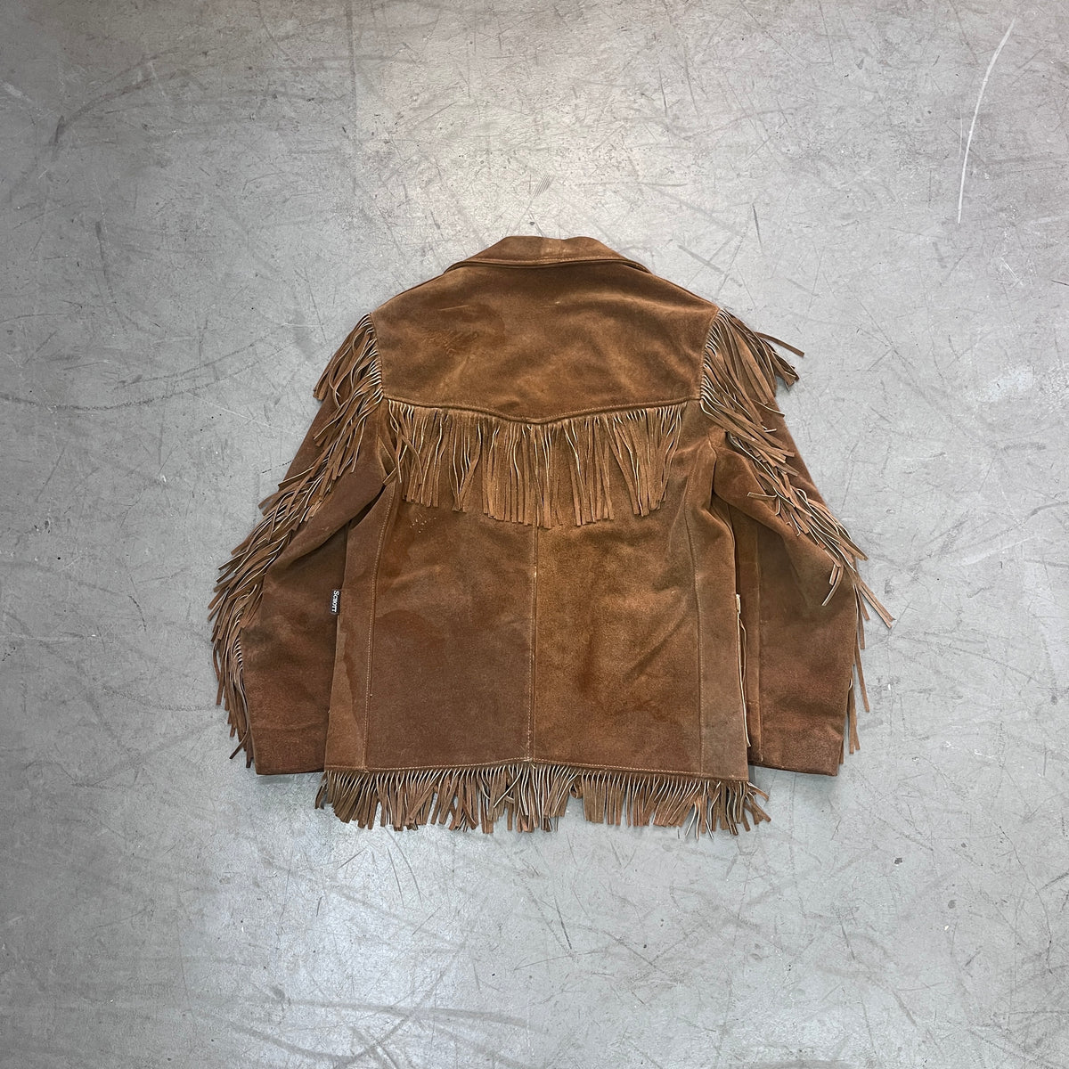 SCHOTT NYC SUEDE FRINGE JACKET LATE 1970S/80s [L/XL, 44]