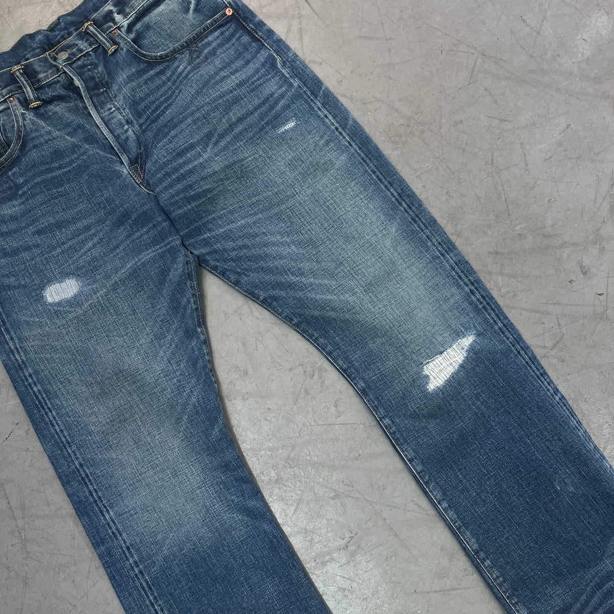 DOUBLE RL SELVEDGE SLIM BOOTCUT JAPANESE SELVEDGE DENIM 36/32