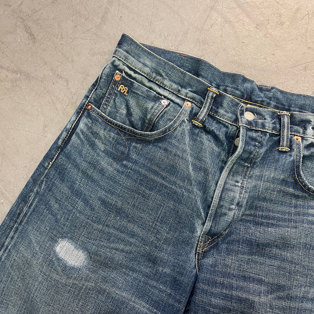 DOUBLE RL SELVEDGE SLIM BOOTCUT JAPANESE SELVEDGE DENIM 36/32