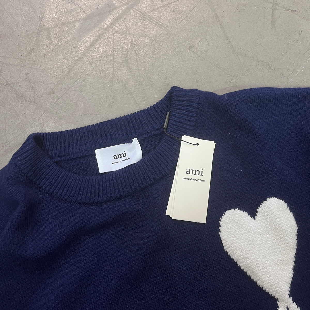 AMI PARIS AMI DE COEUR WOOL BLEND NEW [L]