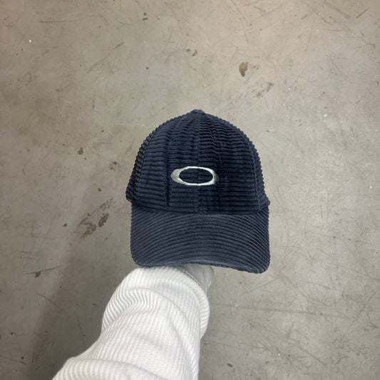 OAKLEY BLUE CORDUROY CAP 90s