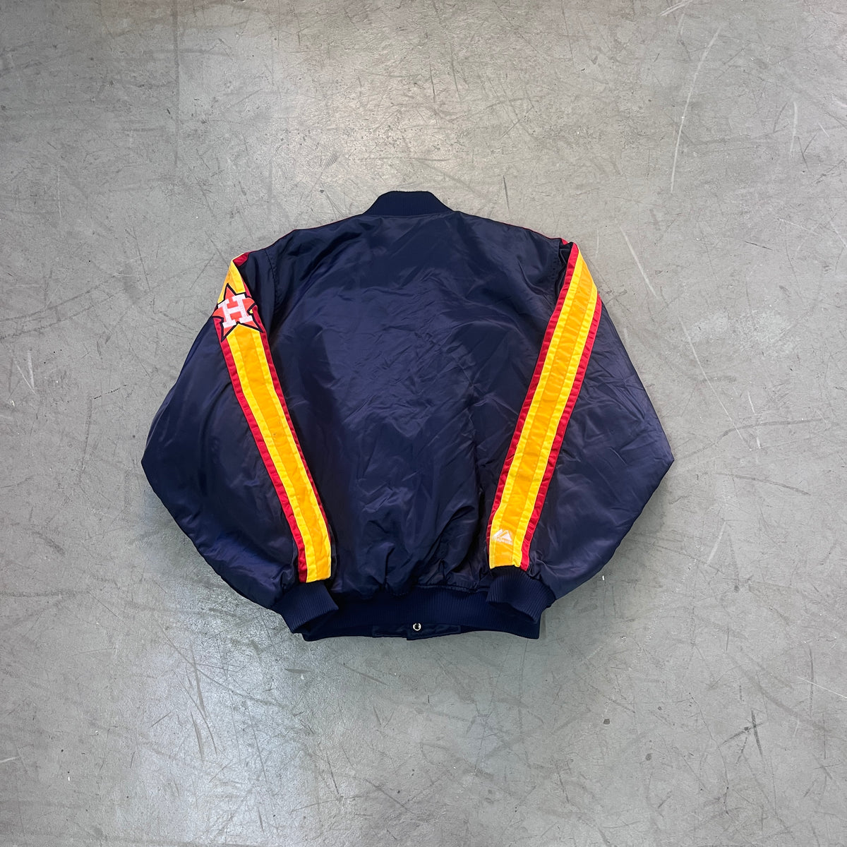 HOUSTON ASTROS COOPERSTOWN SATIN BOMBER [L]