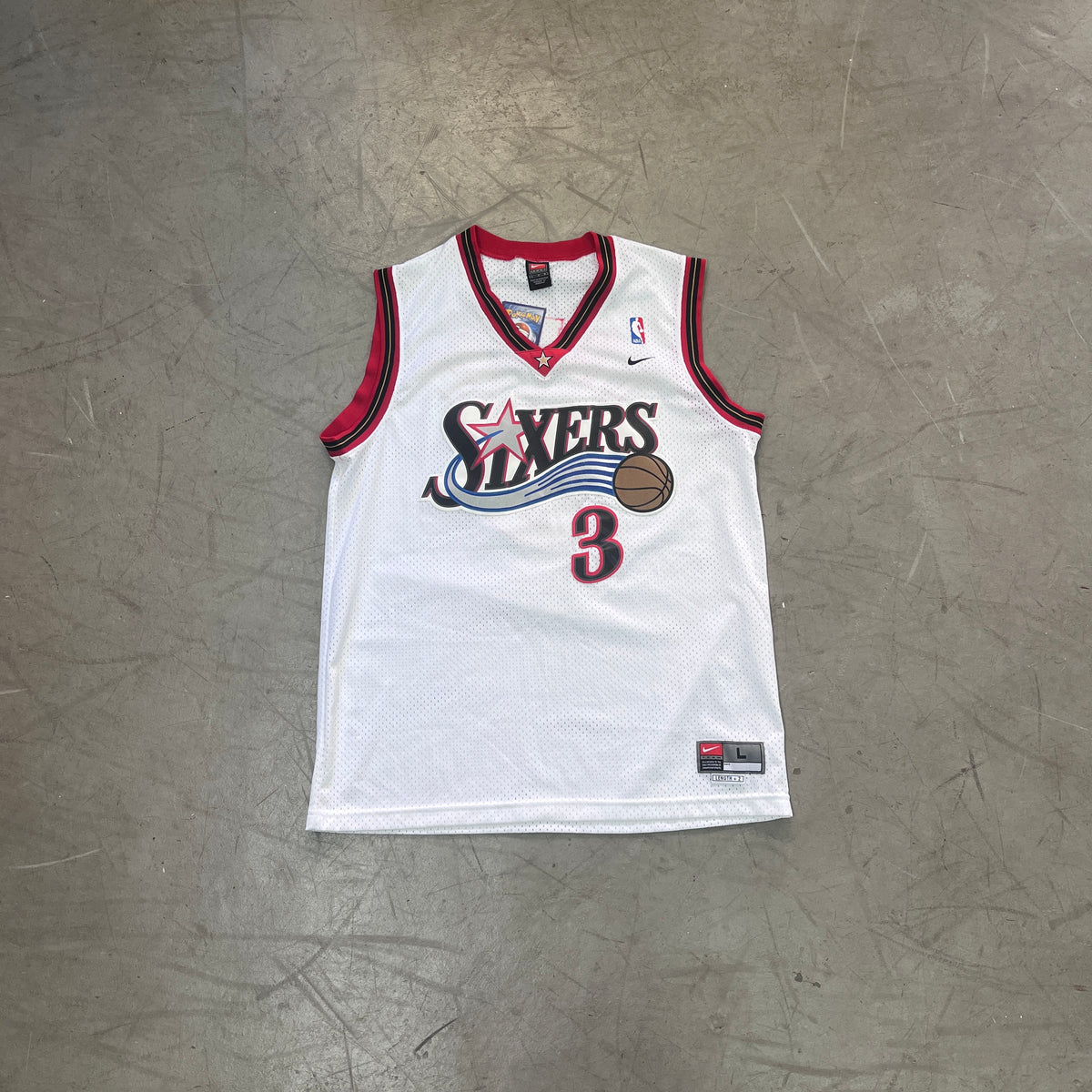NIKE PHILADELPHIA 76ERS IVERSON #3 SWINGMAN HOME 2000/04 [L]