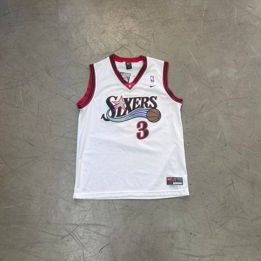 NIKE PHILADELPHIA 76ERS IVERSON #3 SWINGMAN HOME 2000/04 [L]