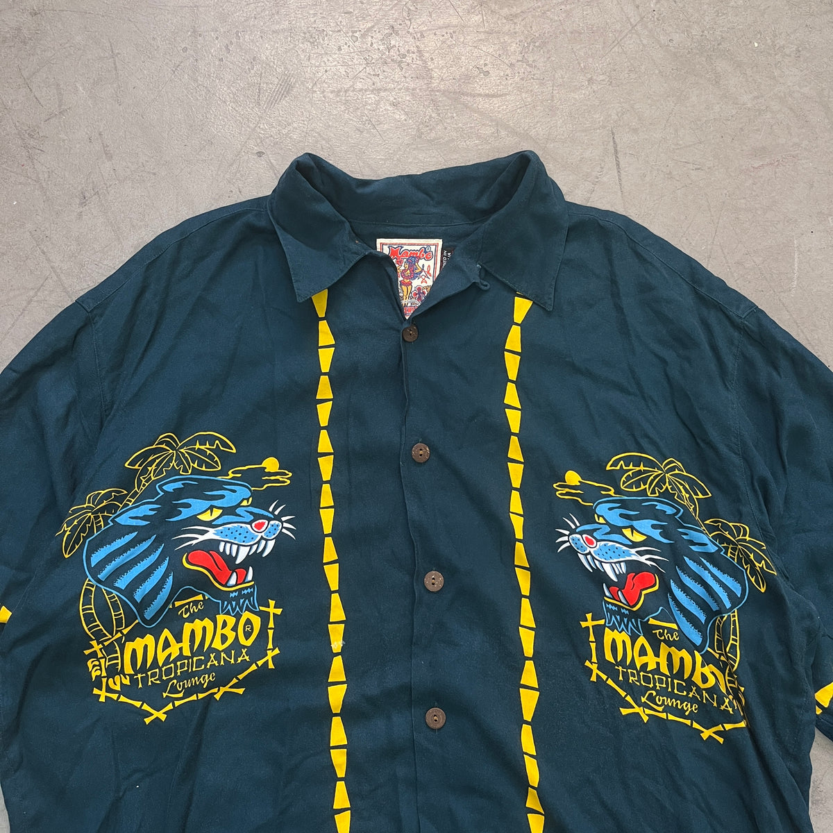MAMBO TROPICANA LOUNGE JIM MITCHELLE LOUD SHIRT 90s [L]