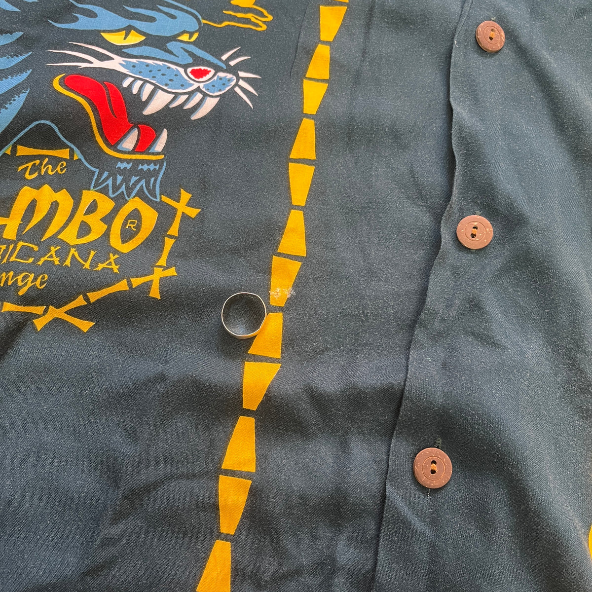 MAMBO TROPICANA LOUNGE JIM MITCHELLE LOUD SHIRT 90s [L]