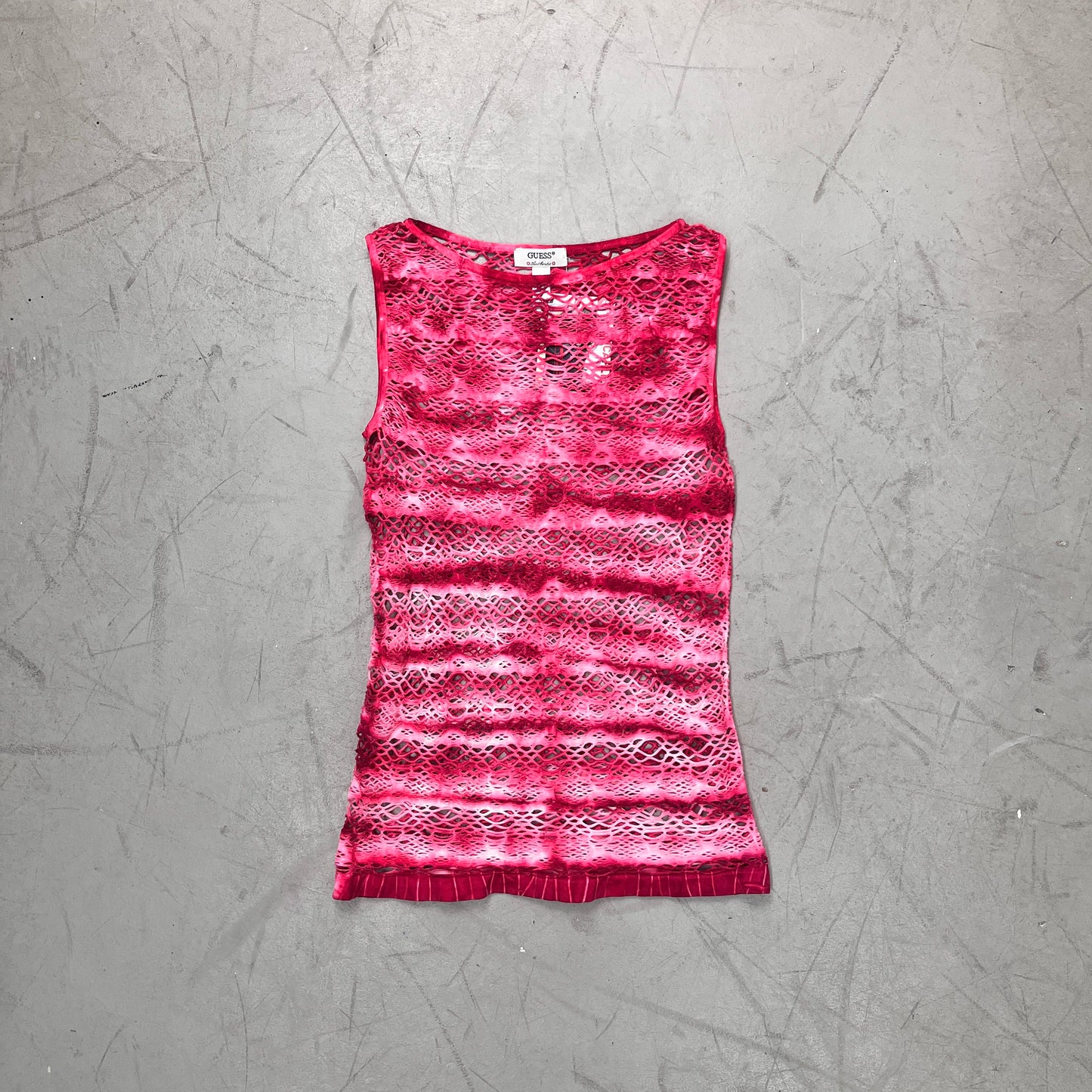 GUESS OPEN KNIT TANK Y2K [M]