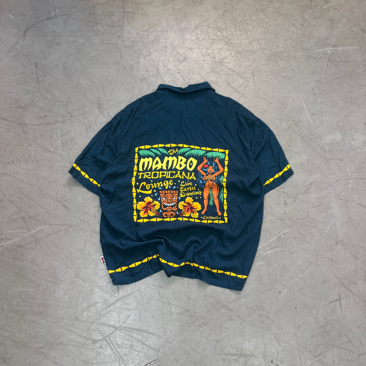 MAMBO TROPICANA LOUNGE JIM MITCHELLE LOUD SHIRT 90s [L]