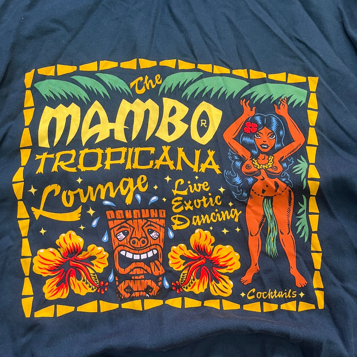 MAMBO TROPICANA LOUNGE JIM MITCHELLE LOUD SHIRT 90s [L]