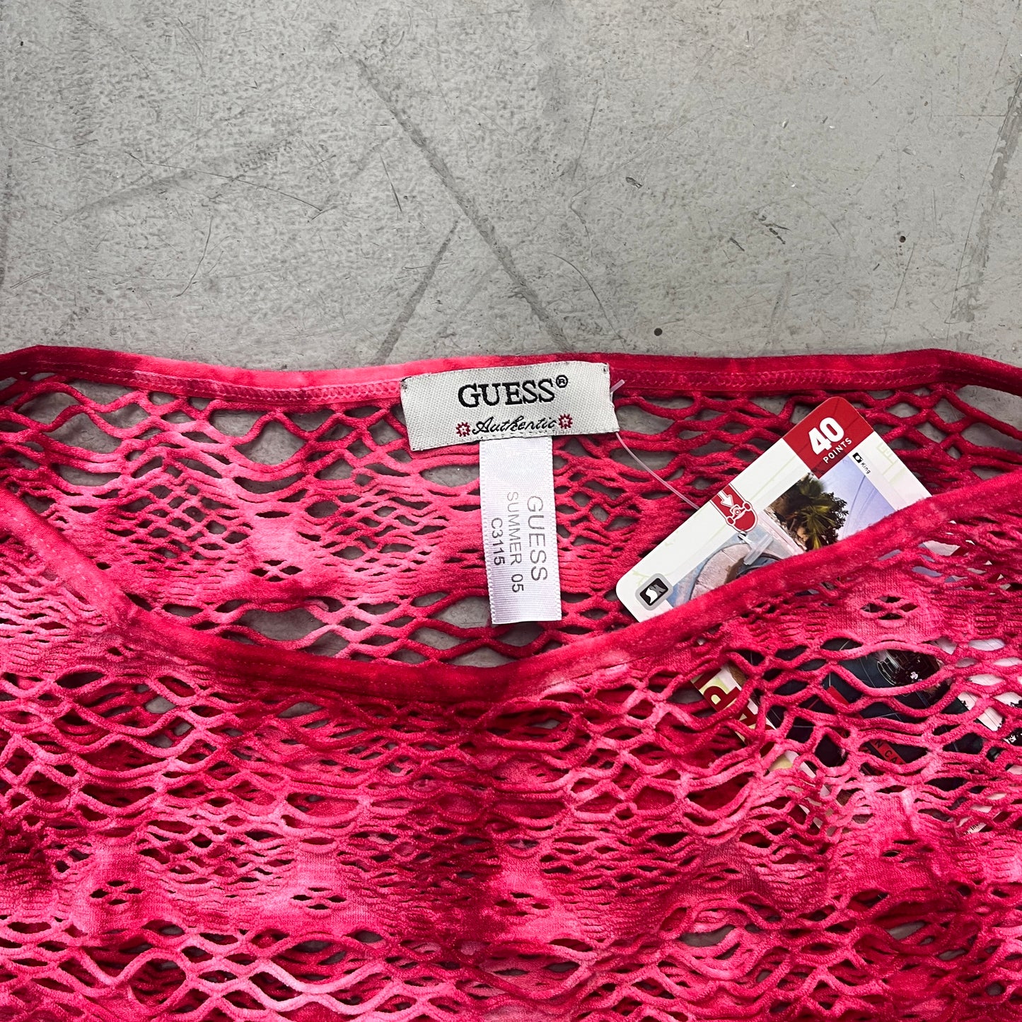 GUESS OPEN KNIT TANK Y2K [M]