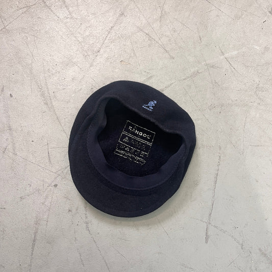 KANGOL WOOL NAVY FLAT CAP 90s [S]