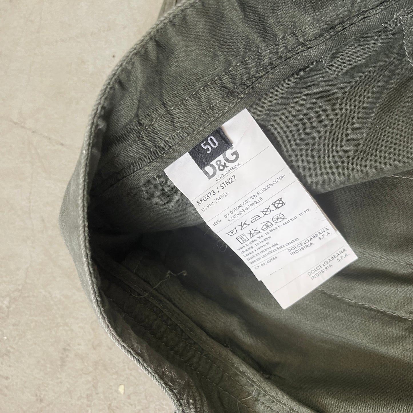 DOLCE & GABANNA KHAKI CARGOS SS08 [50]