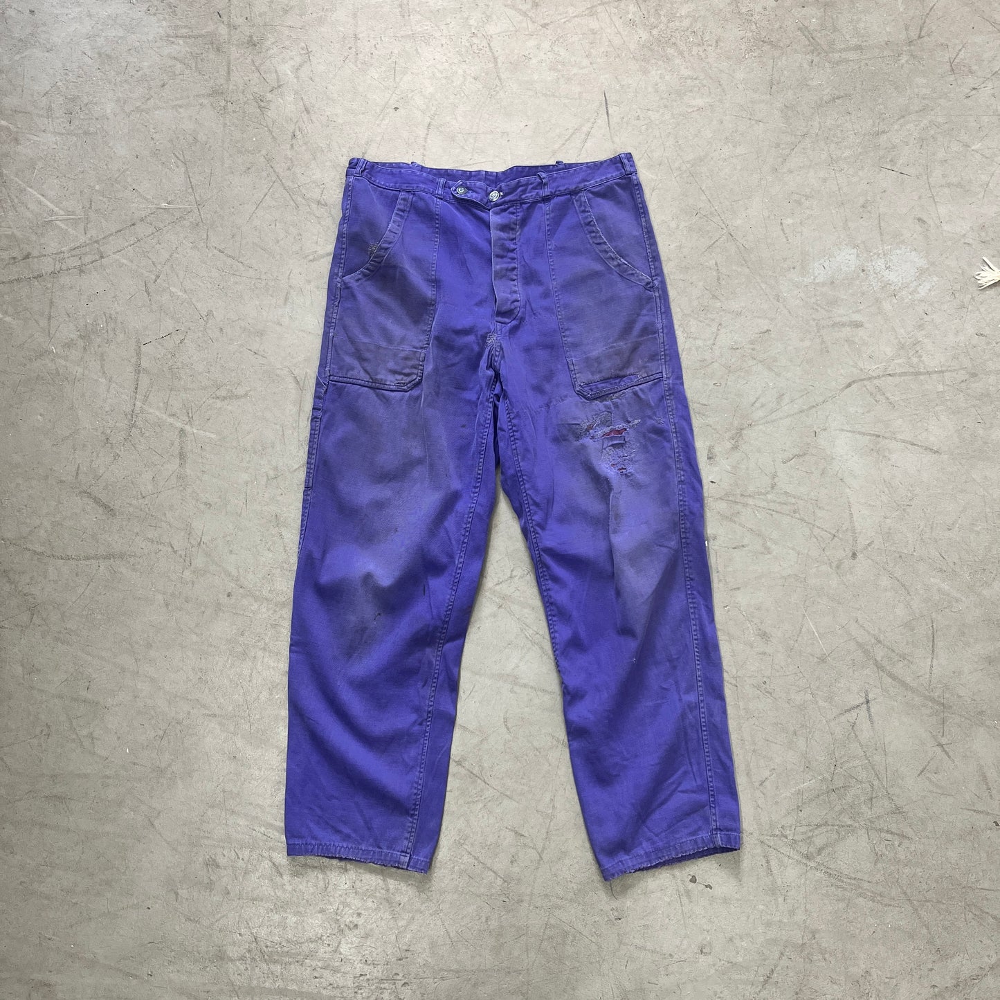 GERMAN COTTON BLUE WORK PANT [W34, L29]