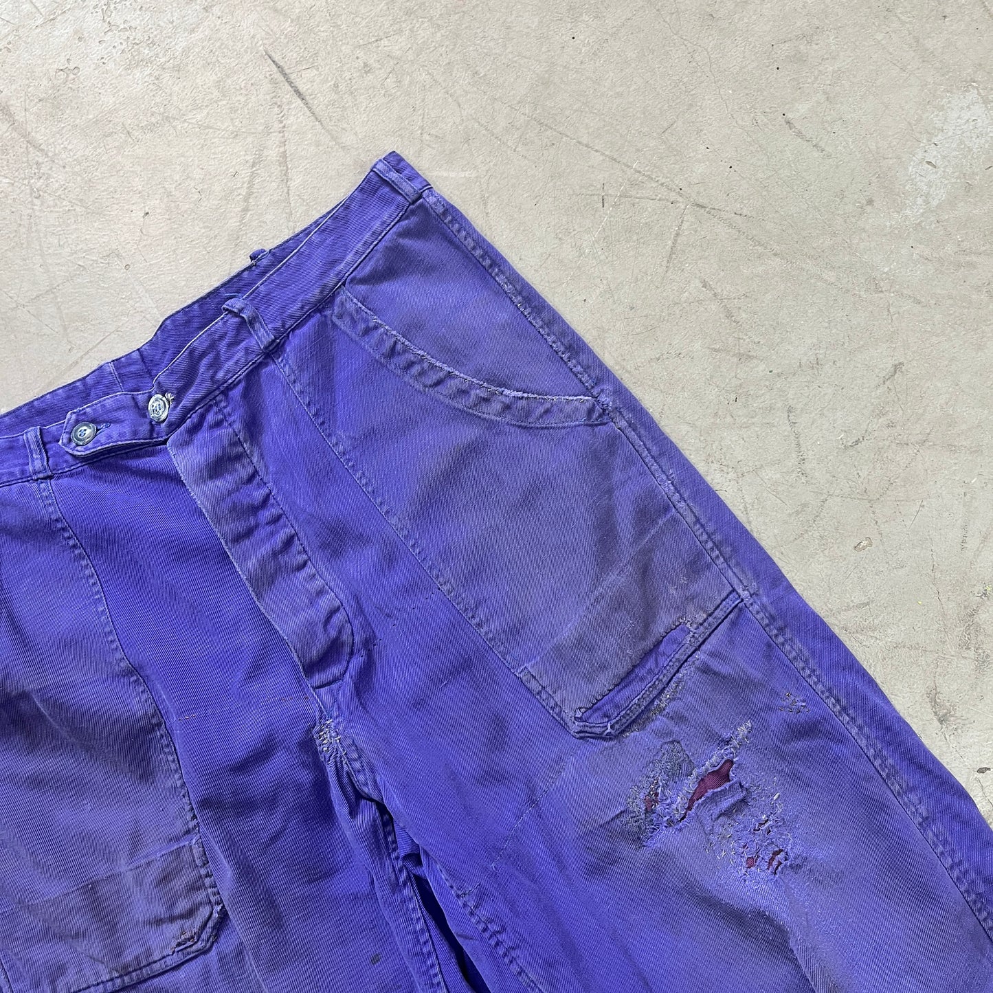 GERMAN COTTON BLUE WORK PANT [W34, L29]