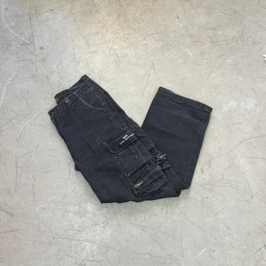 ALPHA INDUSTRIES CARGO PANTS BLK [36]