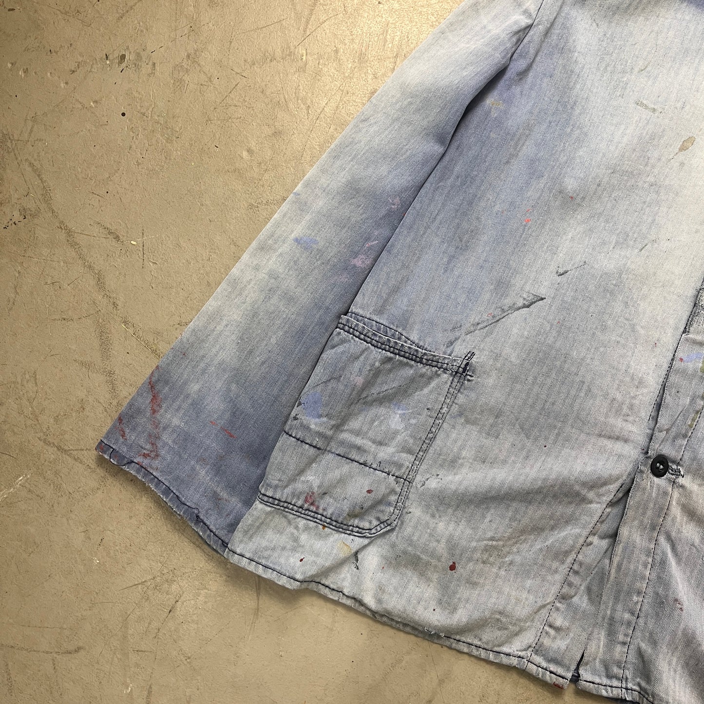 HERRINGBONE COTTON WORK SHIRT 002 [L]