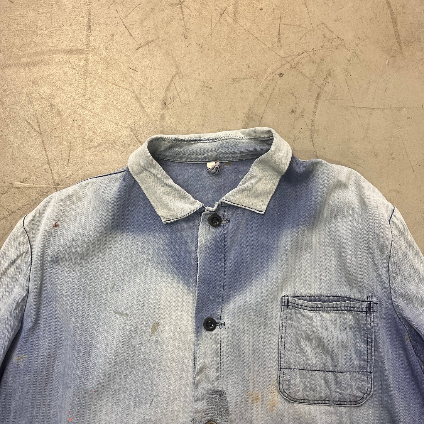 HERRINGBONE COTTON WORK SHIRT 002 [L]