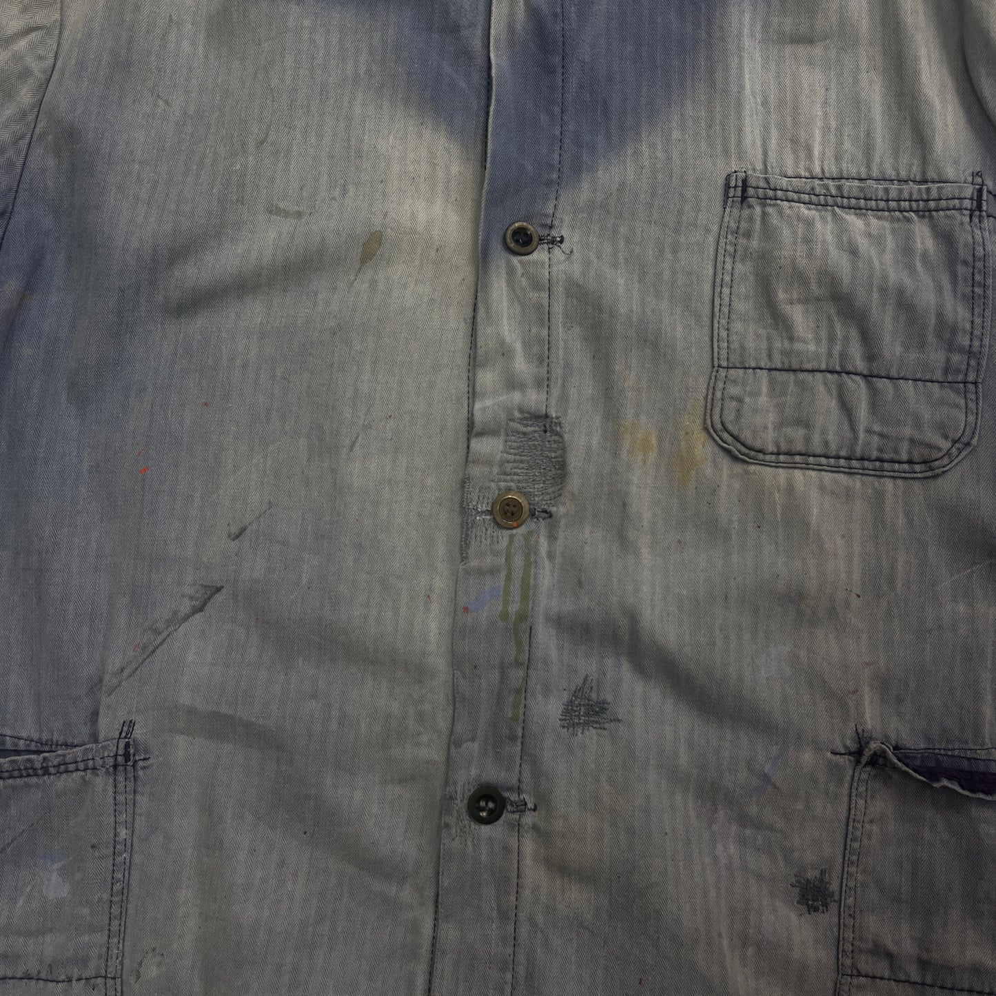 HERRINGBONE COTTON WORK SHIRT 002 [L]