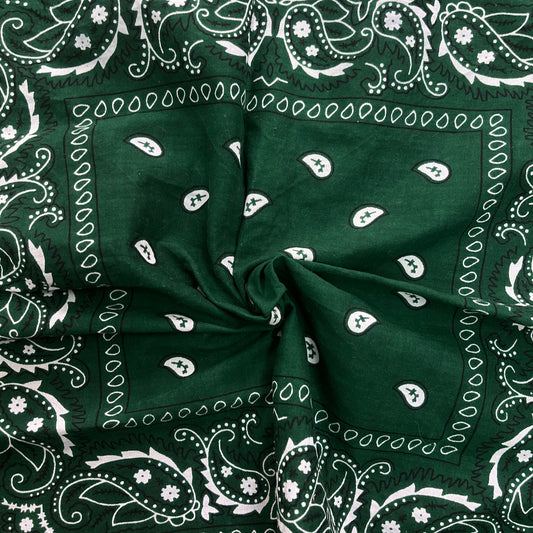 COTTON BANDANA GREEN