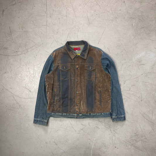 REJECT Y2K BURN DENIM JACKET [L]