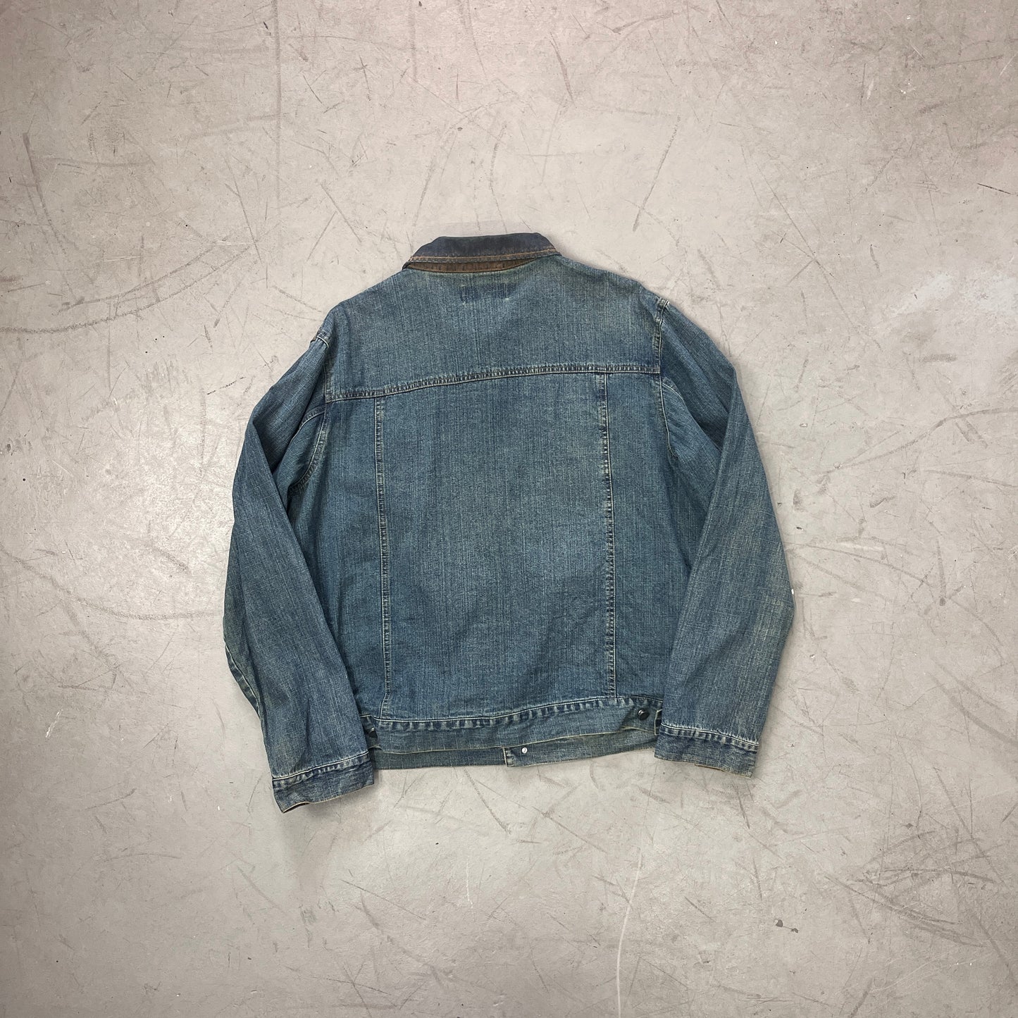REJECT Y2K BURN DENIM JACKET [L]