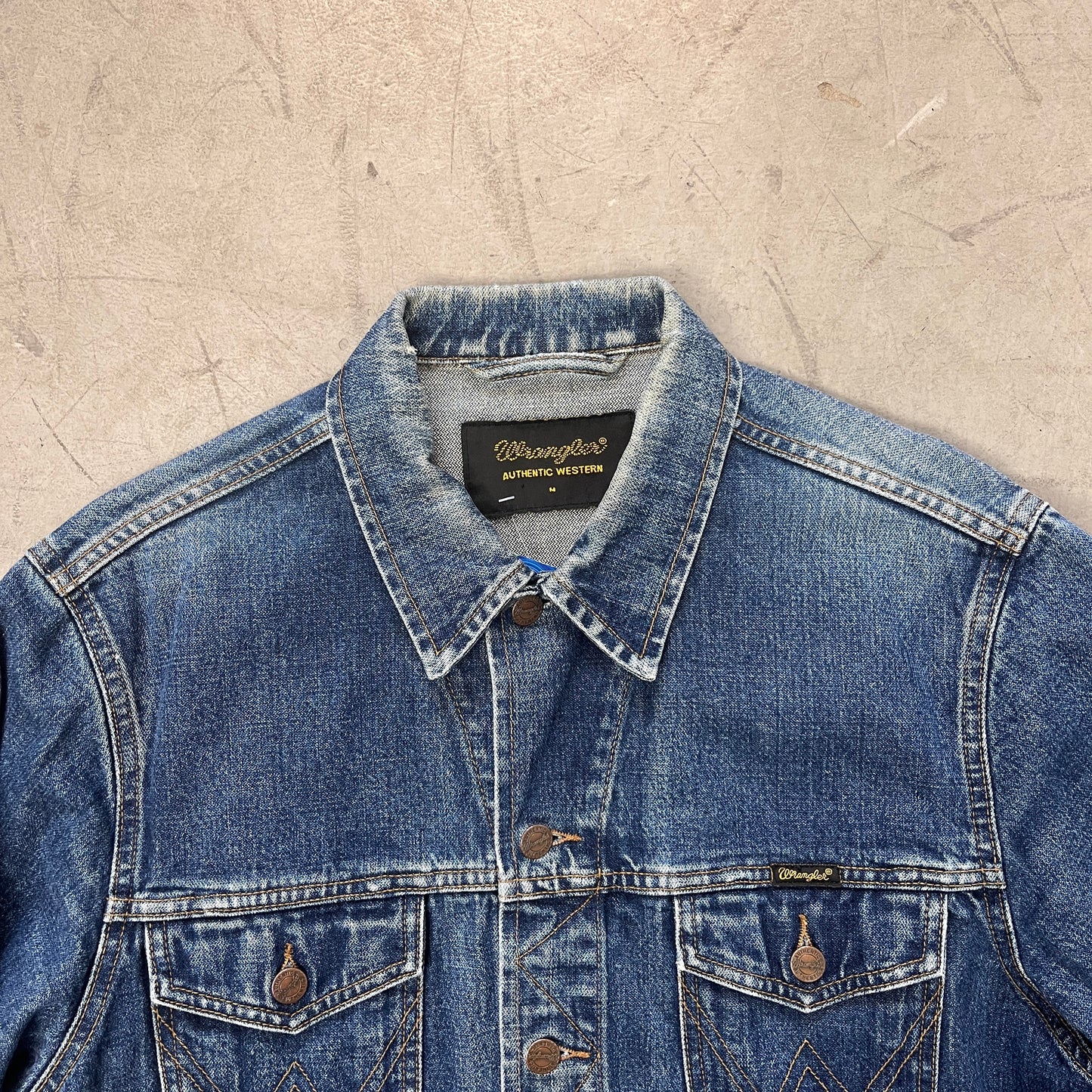 WRANGLER TRUCKER DENIM JACKET 90s [M]