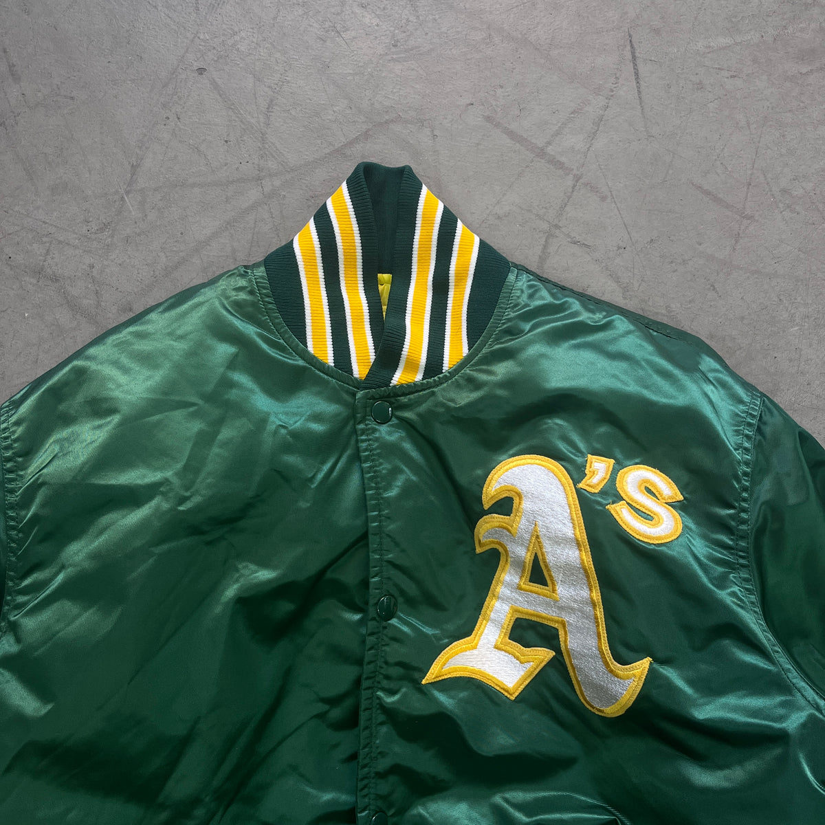 STARTER OAKLAND As SATIN BOMBER 80s [L]