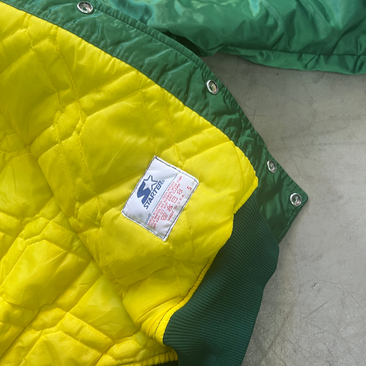 STARTER OAKLAND As SATIN BOMBER 80s [L]
