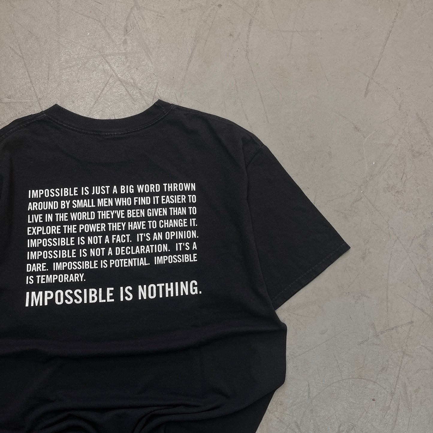ADIDAS FOOTBALL IMPOSSIBLE IS NOTHING EARLY 00s [L/XL]