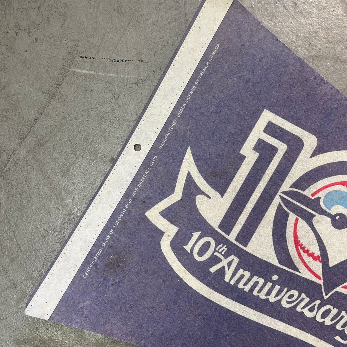 TORONTO BLUE JAYS ANNIVERSARY 1986 PENNANT