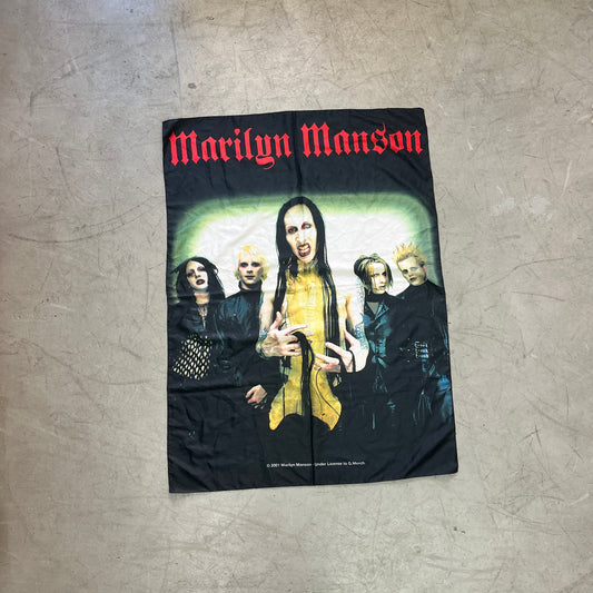 MARILYN MANSON GUNS, GOD, & GOVERNMENT BANNER 2001