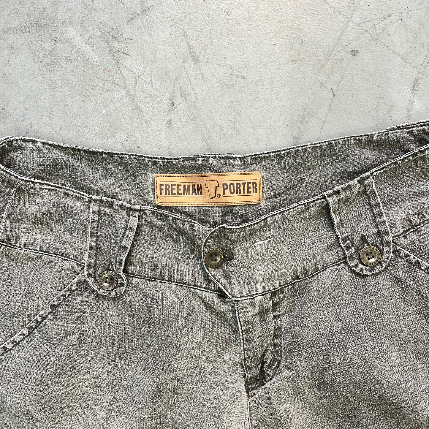 FREEMAN T. PORTER LINEN LOW-RISE [30]