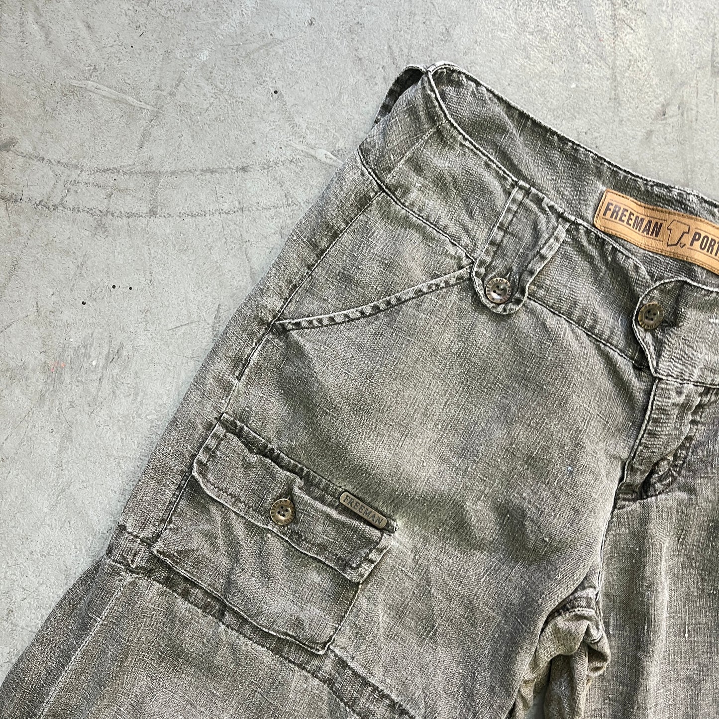 FREEMAN T. PORTER LINEN LOW-RISE [30]