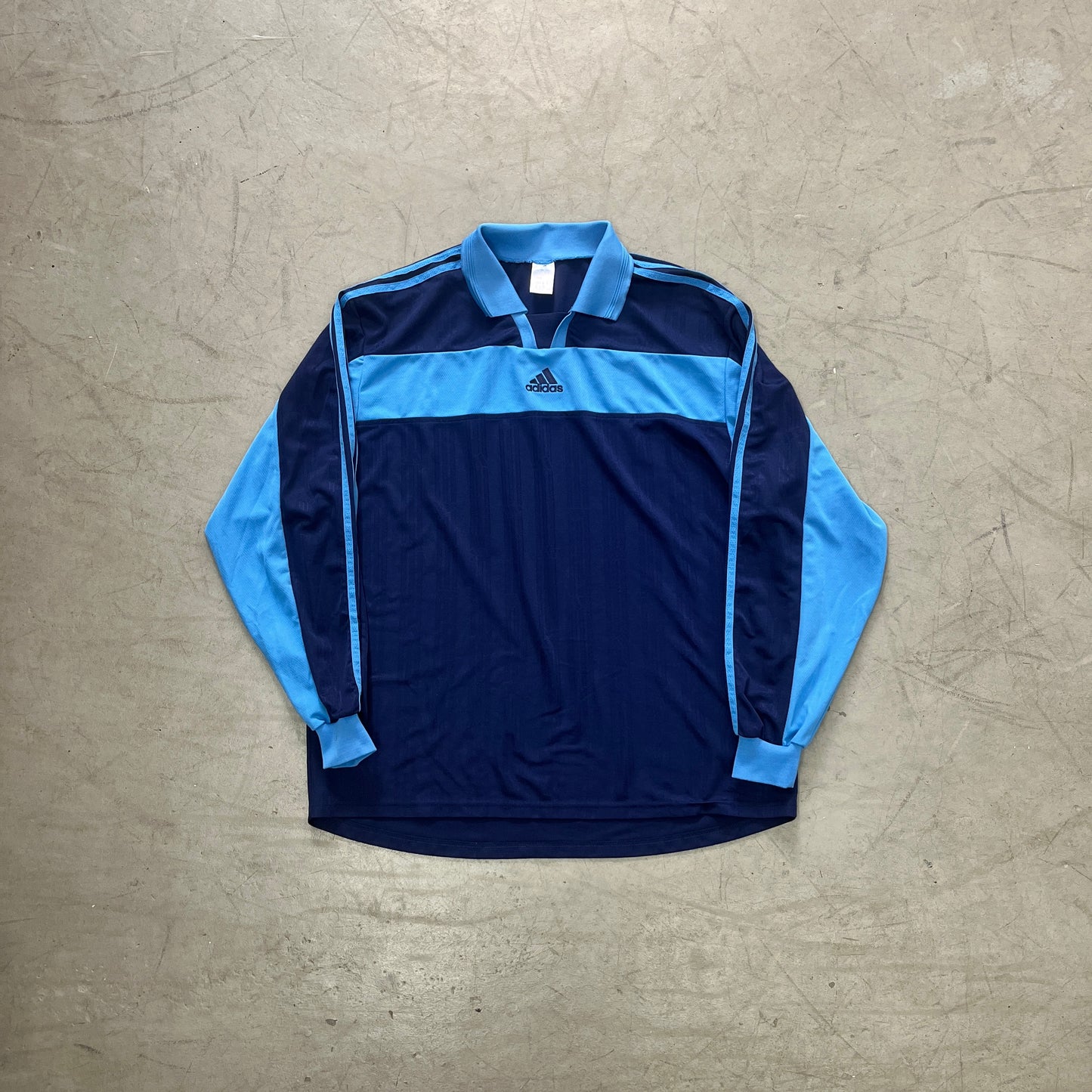 ADIDAS BLU LONGSLEEVE 90s [XXL]